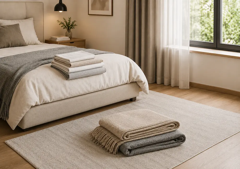 Chambre avec manque de rangement