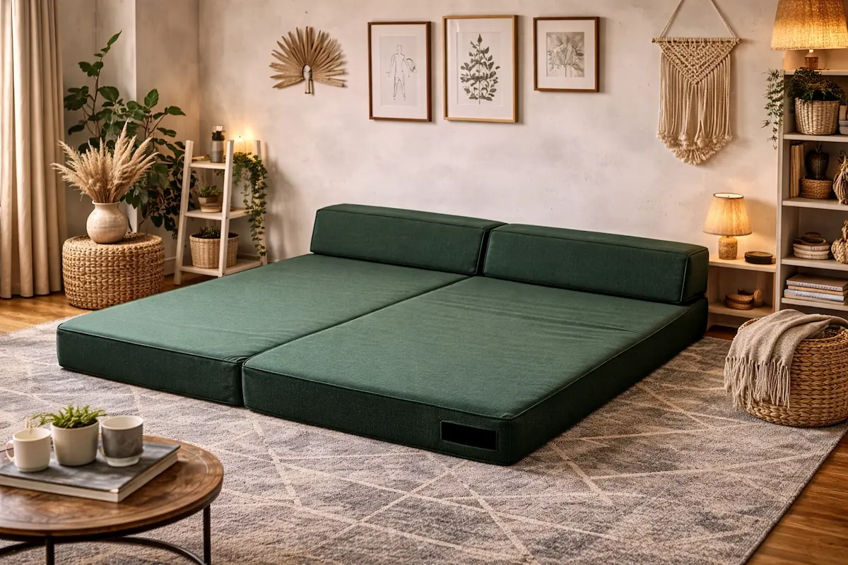 Utilisation canapé convertible quotidien dans un petit espace