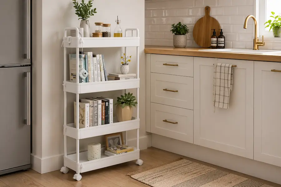 Desserte cuisine ultra fine pour petit espace