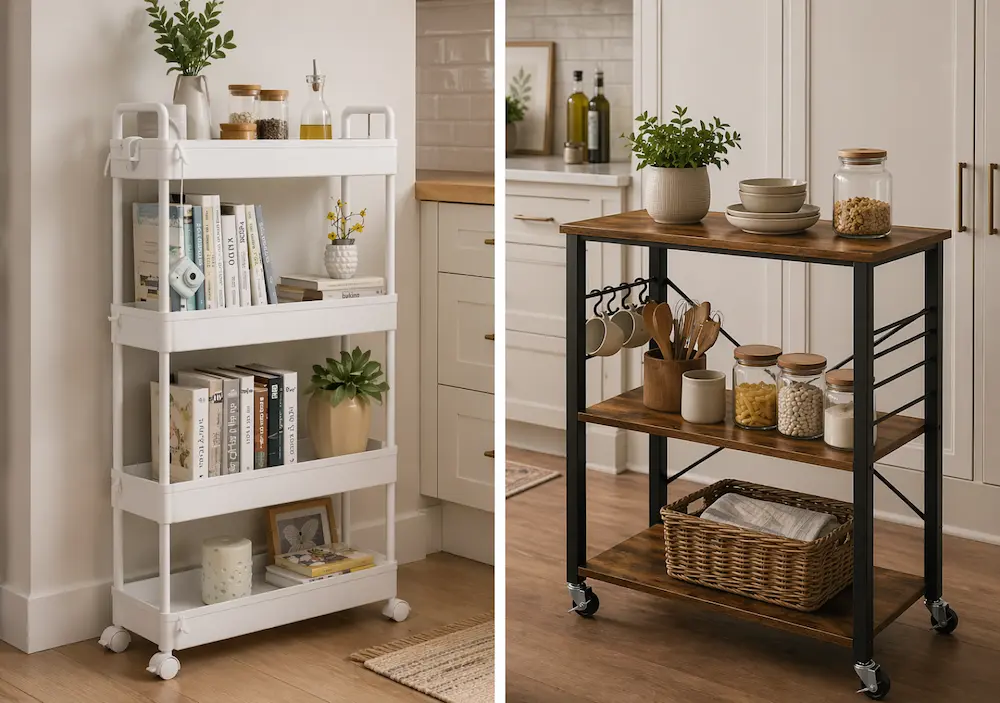 Desserte cuisine étroite dans une petite cuisine