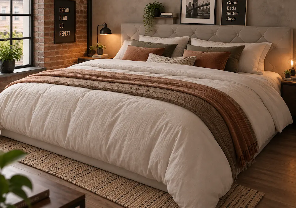 Lit coffre difficile à ouvrir dans une petite chambre encombrée