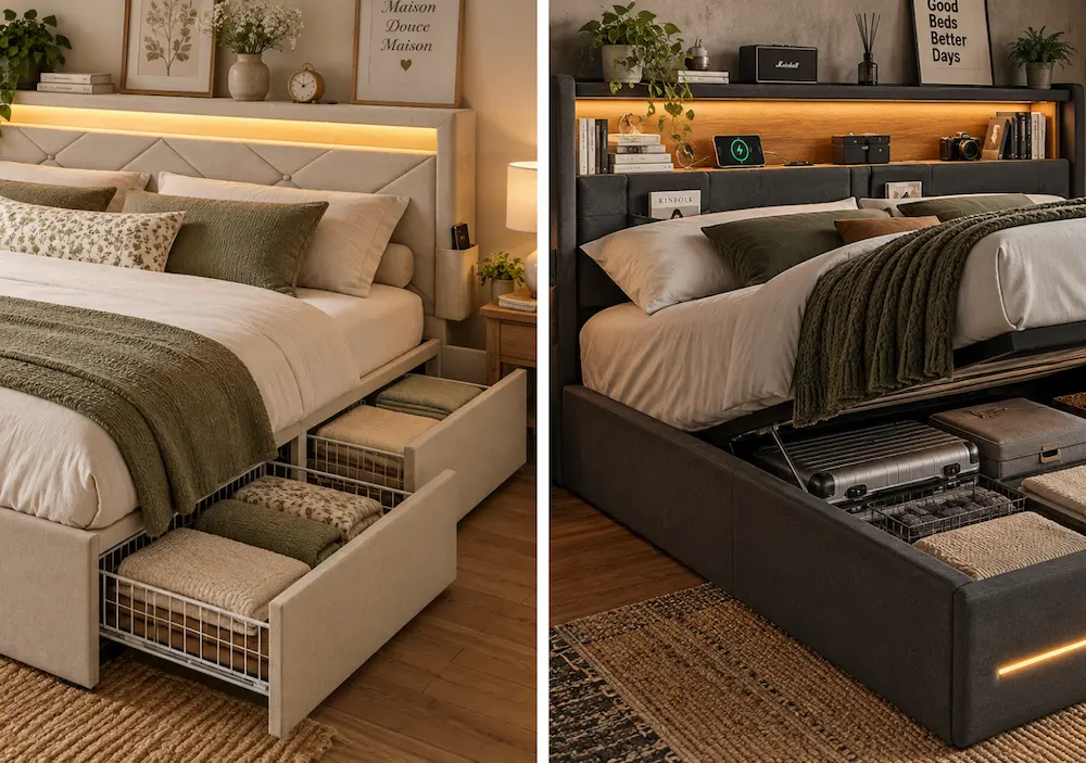 Choisir les dimensions d'un lit coffre dans une petite chambre