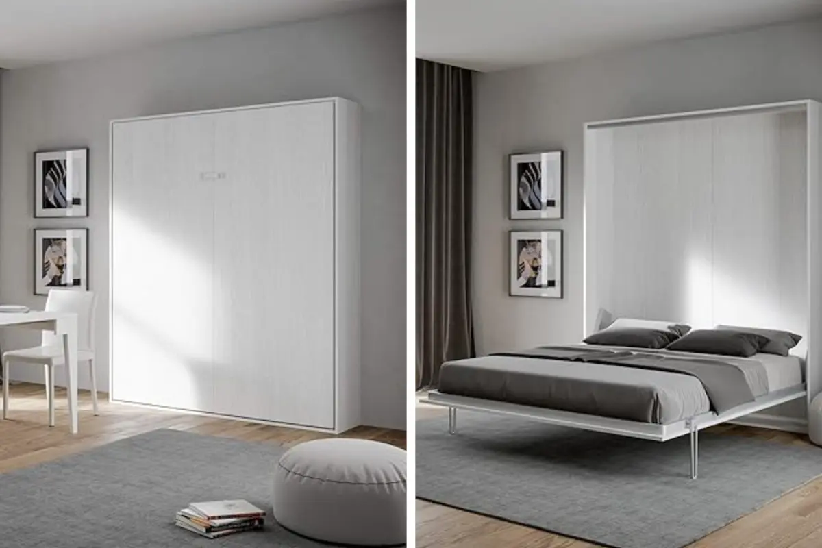 Transformation d’un studio avec lit escamotable