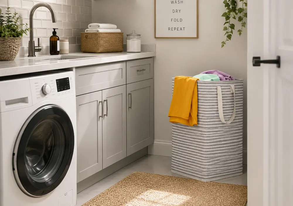 Panier à linge pliable