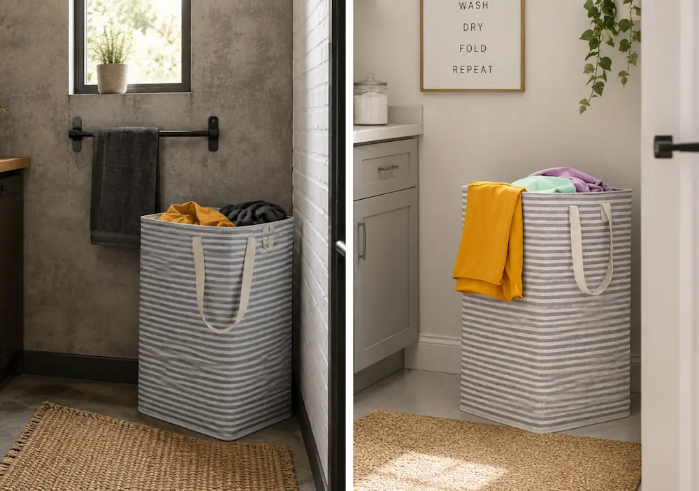 Choisir un panier à linge compact