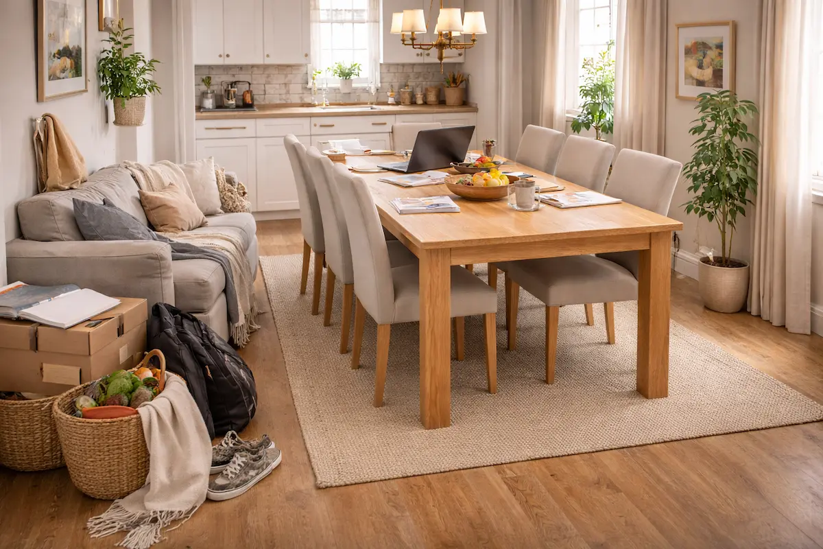 Table trop grande dans un petit espace