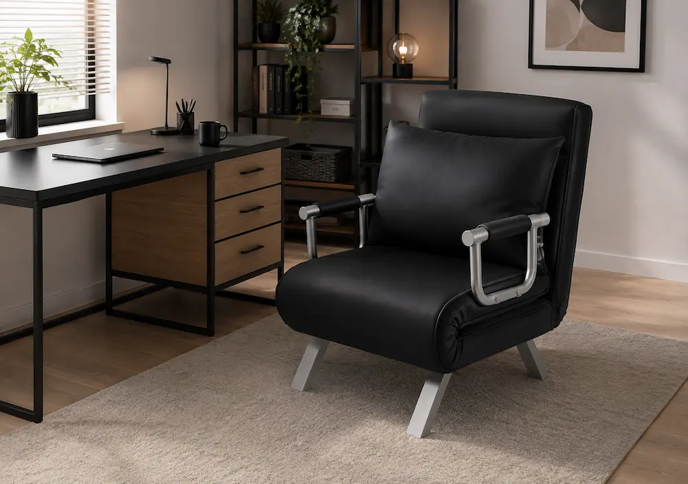 Fauteuil convertible chauffeuse dans une petite chambre