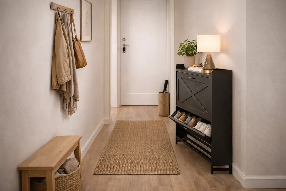 Utilisation meuble chaussures slim