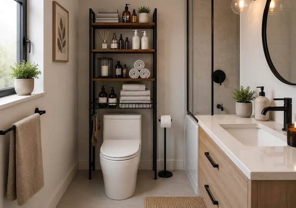 Utilisation meuble au-dessus des WC