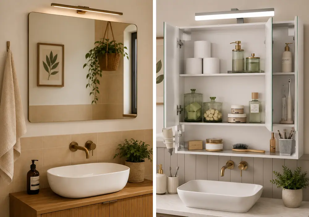 Choisir un miroir avec rangement