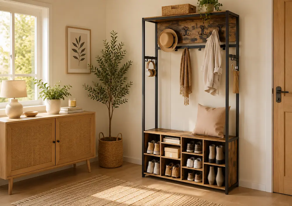 Détails d'un vestiaire d'entrée